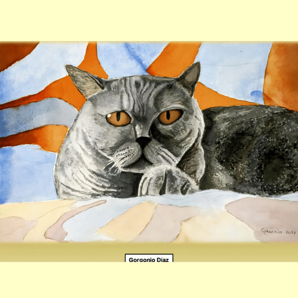 imagen artística gato